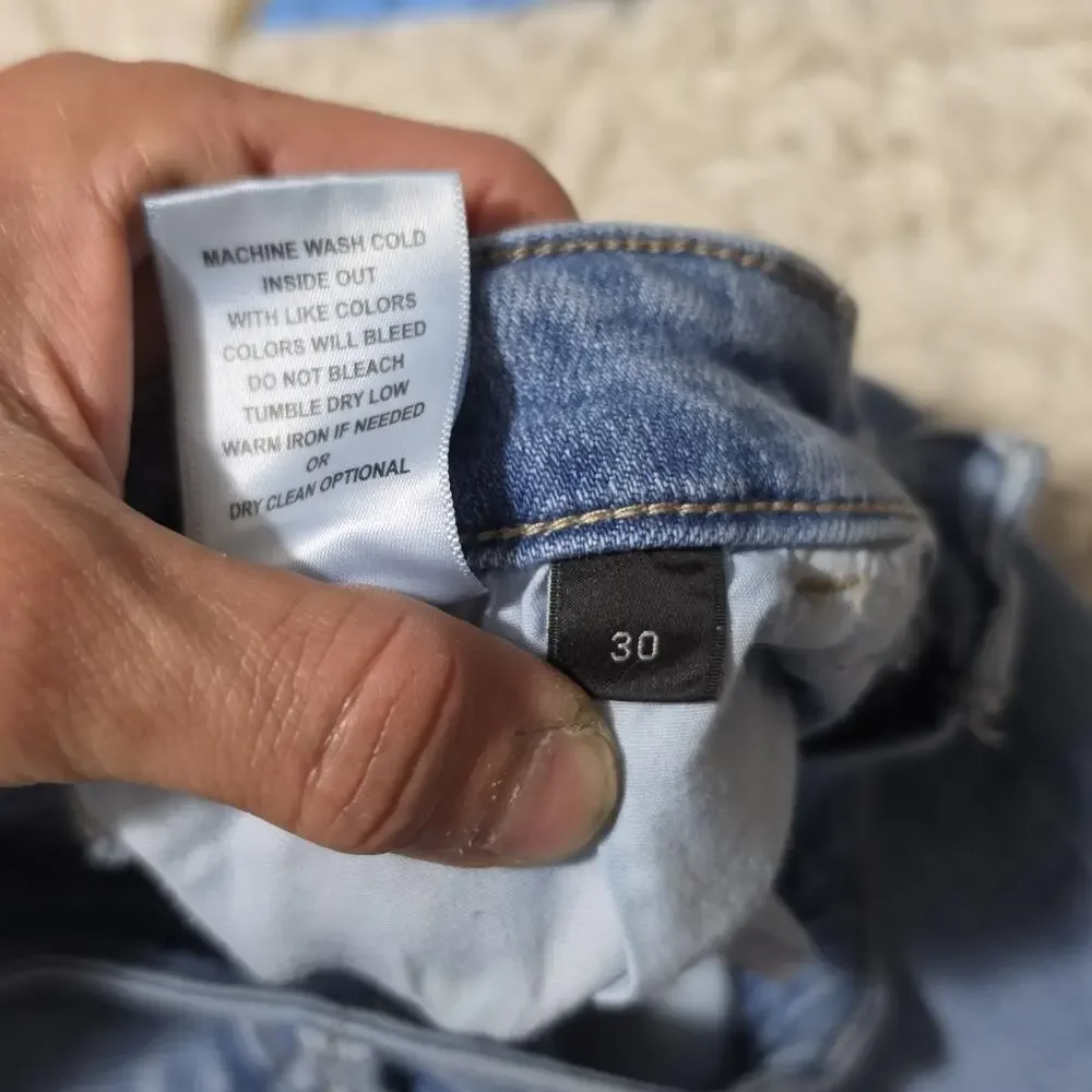 Flying Monkey Women's Mid Rise Classic Straight Jeans Size 30